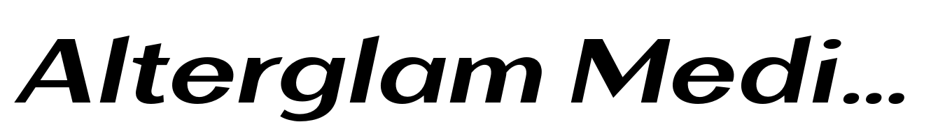 Alterglam Medium Italic